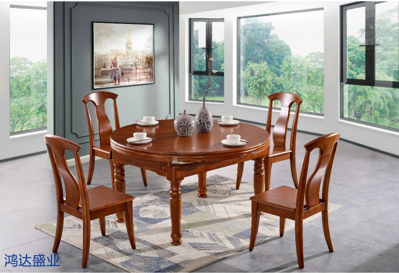 江西南康實(shí)木餐桌椅廠家7