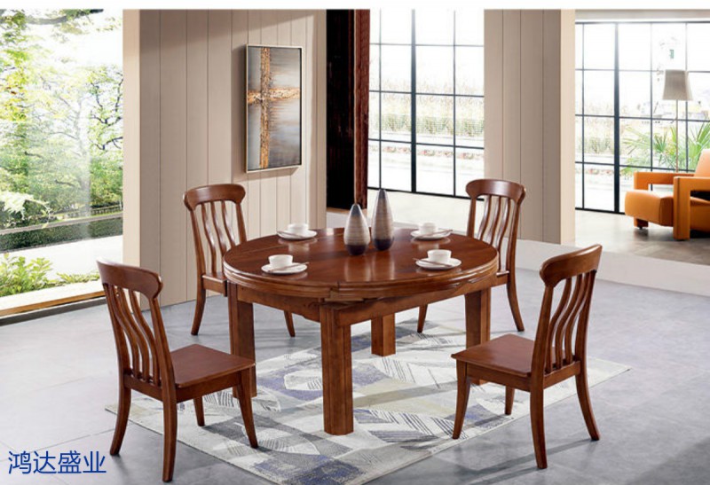 江西南康實(shí)木餐桌椅廠家8