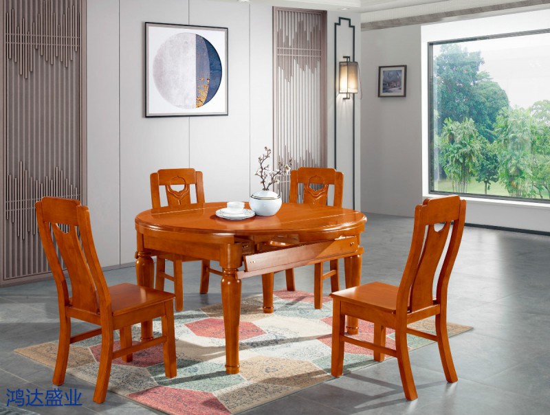 江西南康實(shí)木餐桌椅廠家12