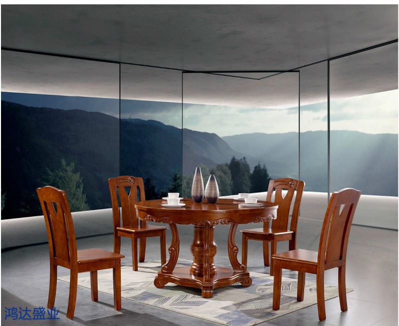 江西南康實(shí)木餐桌椅廠家15