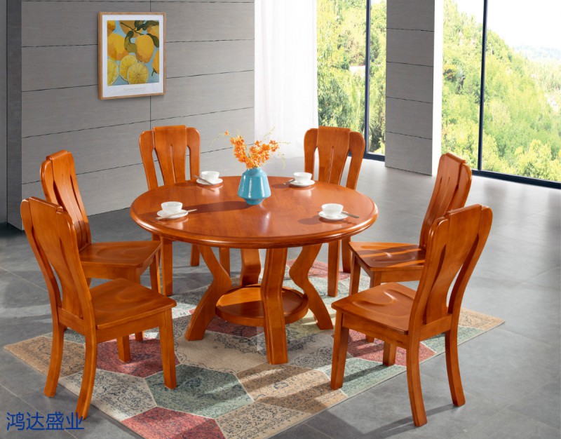 江西南康實(shí)木餐桌椅廠家16