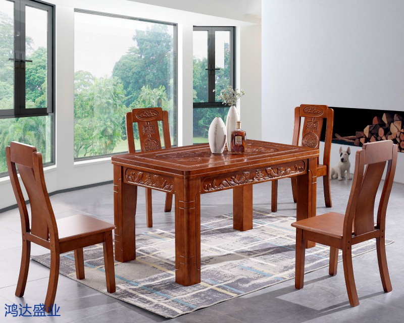 江西南康實(shí)木餐桌椅廠家23