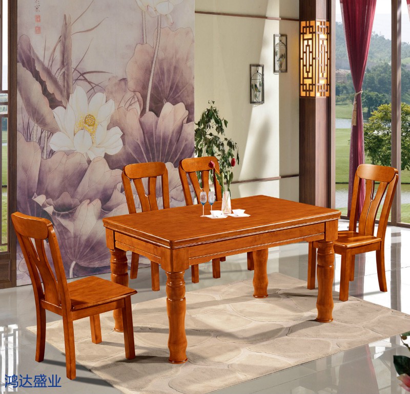 江西南康實(shí)木餐桌椅廠家25