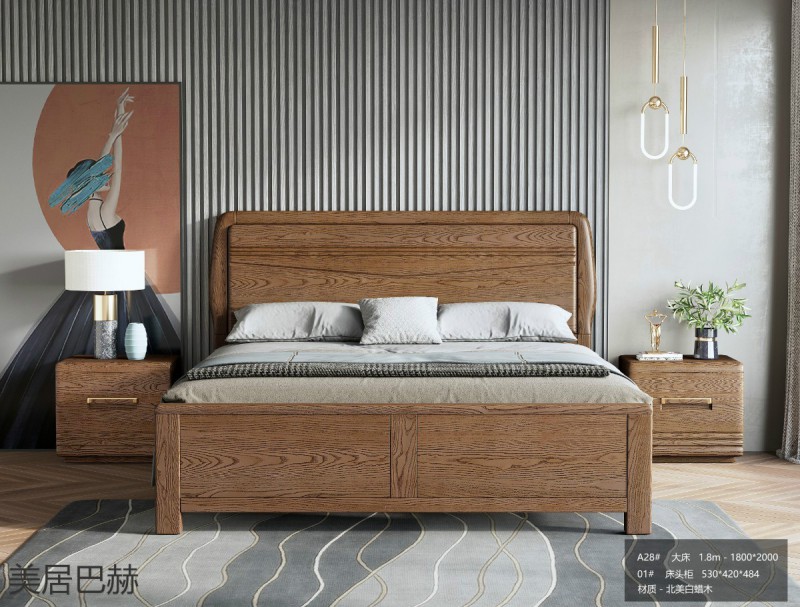 美居巴赫現(xiàn)代德式白蠟木家具38