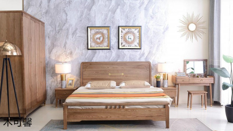 江西南康木可馨現代輕奢白蠟木家具34