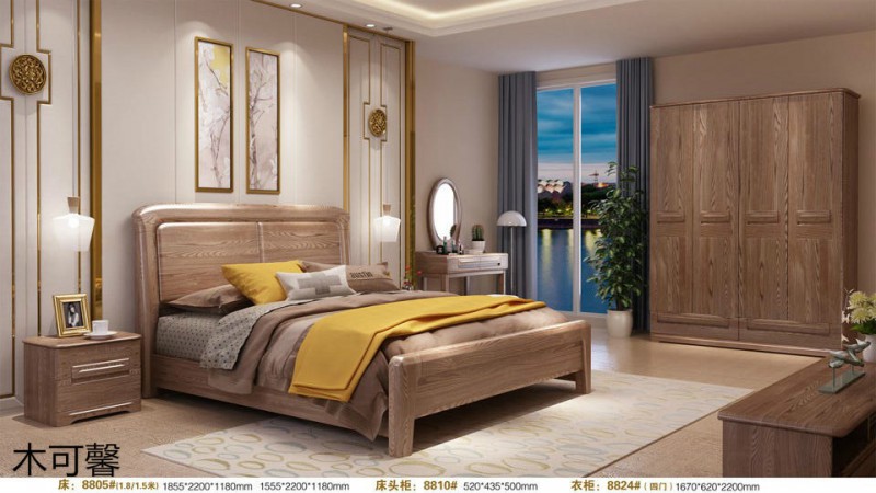 江西南康木可馨現代德式白蠟木家具18