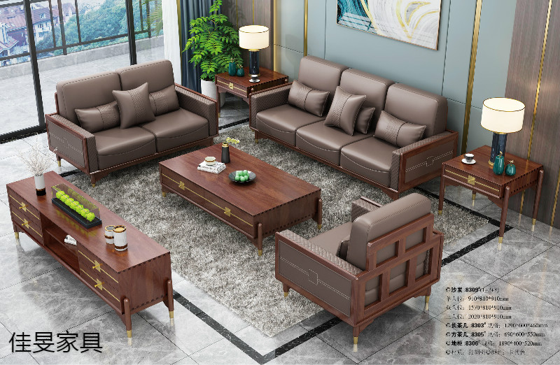 江西南康輕奢新中式家具1