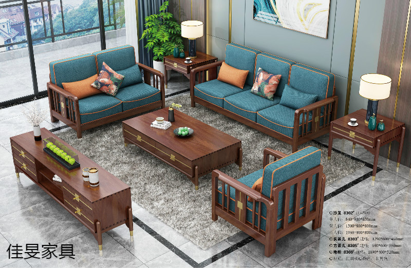 江西南康輕奢新中式家具2