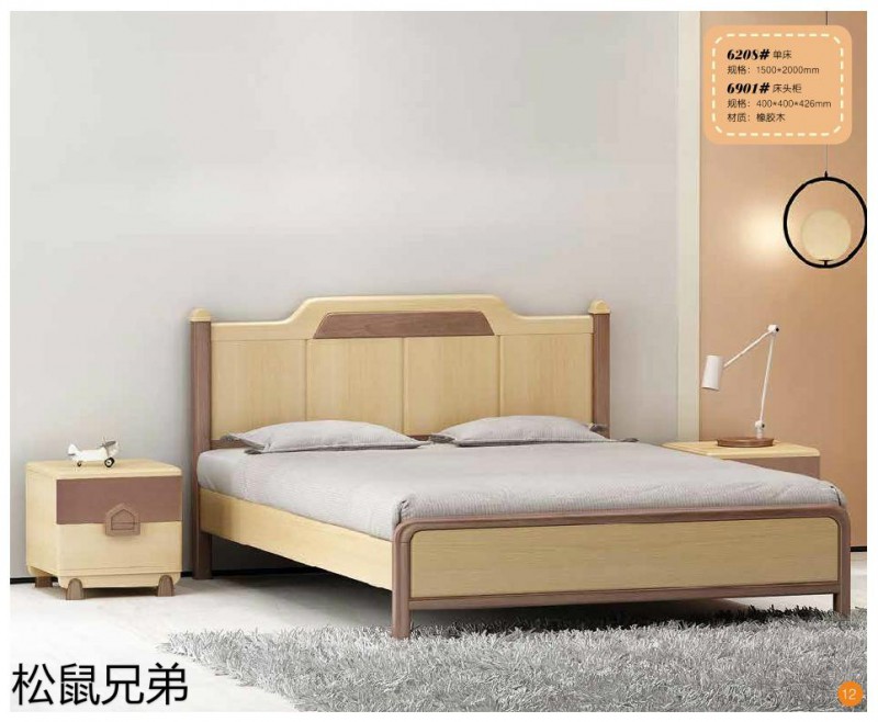 江西南康青少年兒童實木床廠家12