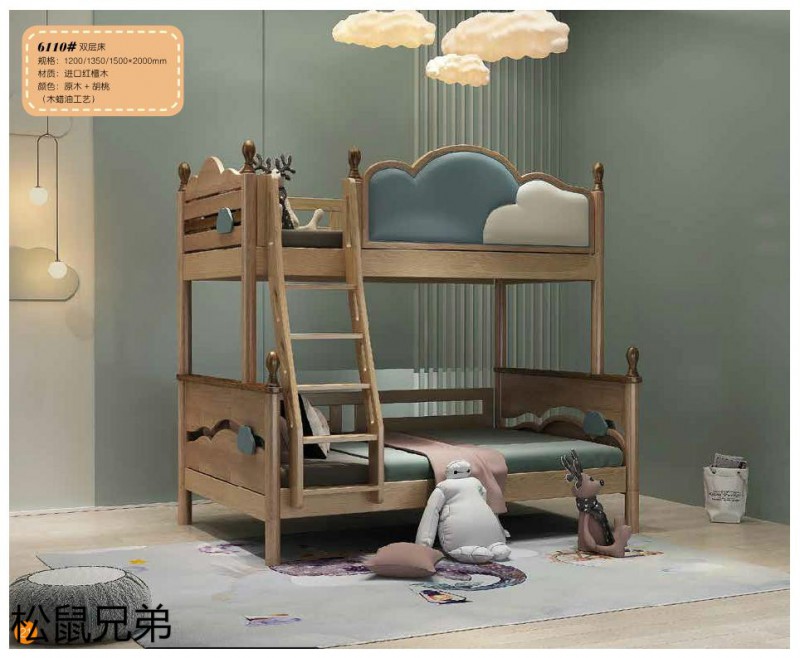 江西南康青少年兒童實木床廠家21