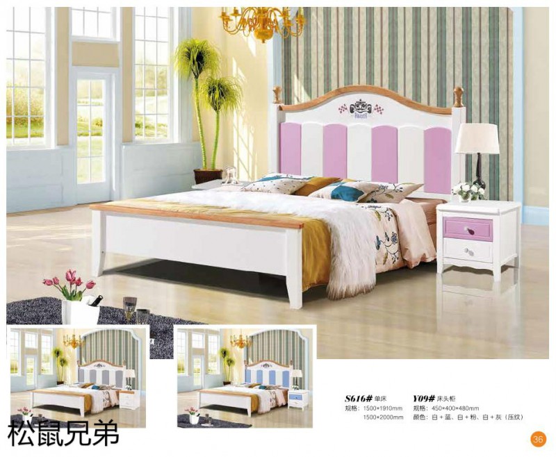 江西南康青少年兒童實木床廠家36