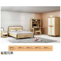 江西南康青少年兒童實(shí)木環(huán)保家具，南康青少年兒童實(shí)木床廠家，松鼠兄弟家具招商加盟