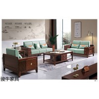南康新中式家具廠家，紫金檀木客餐廳家具，江西新中式橡木套房生產(chǎn)廠家，駿牛家具