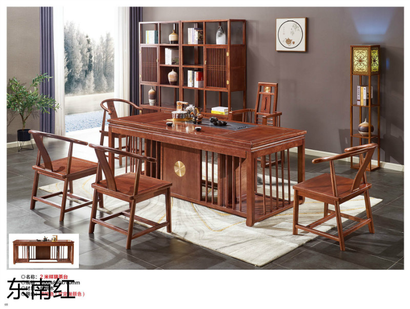 江西南康古典實木茶臺1