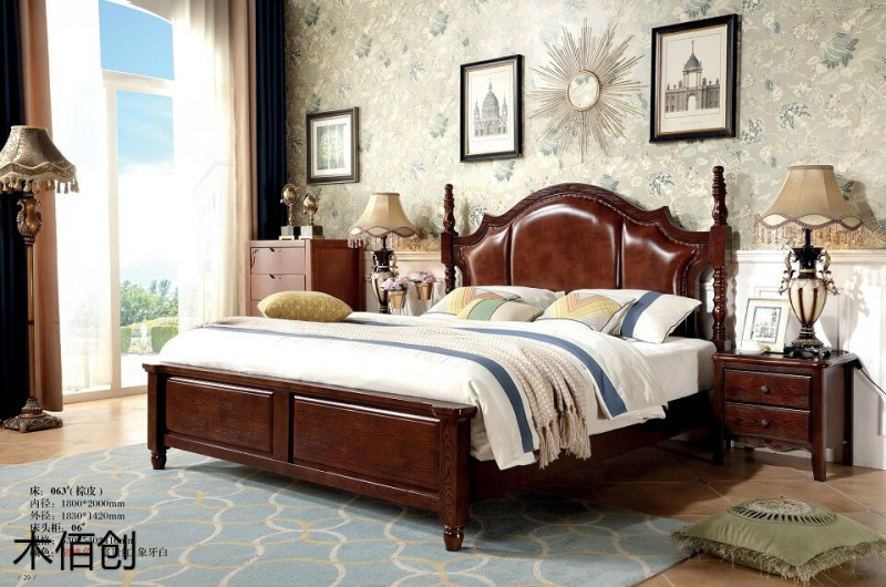 木佰創胡桃色美式壓紋家具18