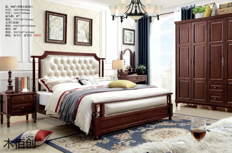 木佰創胡桃色美式壓紋家具20