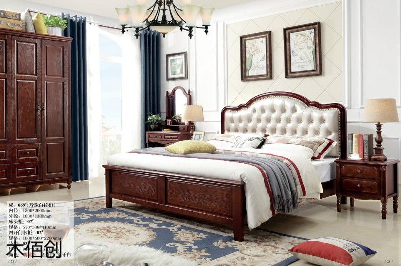 木佰創胡桃色美式壓紋家具22