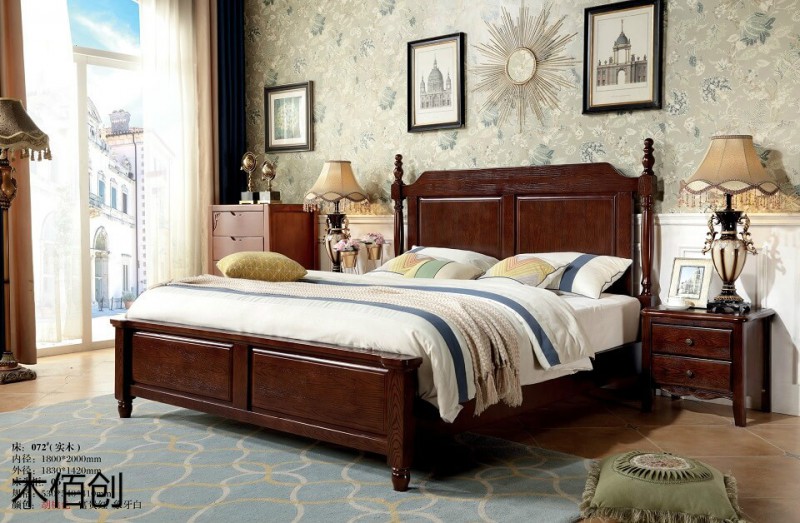 木佰創胡桃色美式壓紋家具24