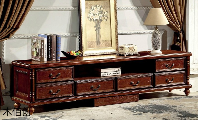 木佰創胡桃色美式壓紋家具27