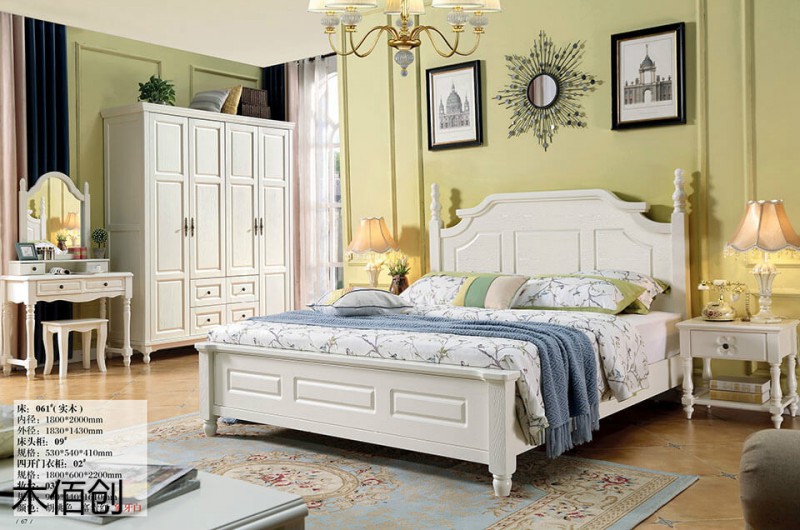 木佰創象牙白美式壓紋家具19