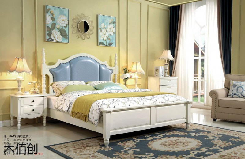 木佰創象牙白美式壓紋家具21