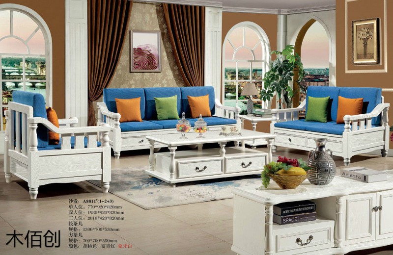 木佰創象牙白美式壓紋家具36