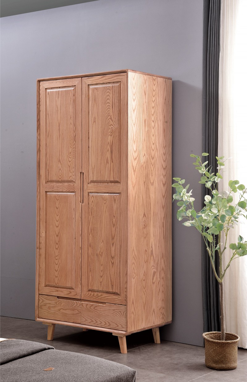 緣之林白蠟木YG801#兩門衣柜