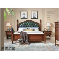 美式風格實木家具，桃花芯木家具廠家，現代簡約美式套房家具廠家，尚美至家家具