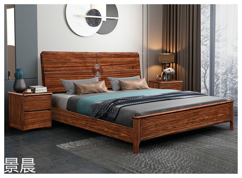 烏金木實木床5