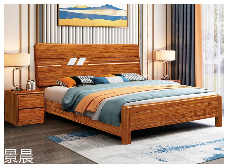 烏金木實木床6