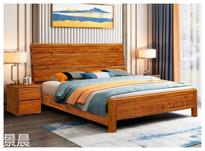烏金木實木床10