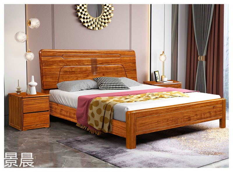 烏金木實木床12