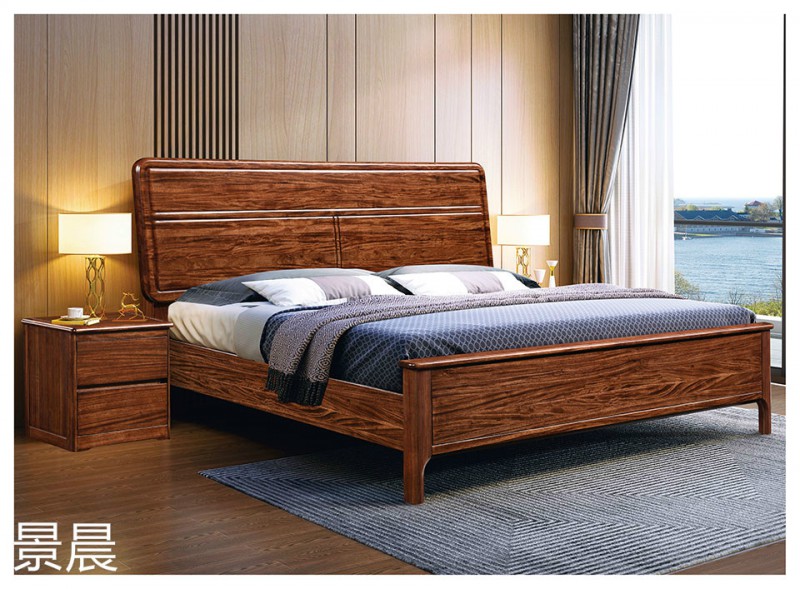 烏金木實木床17