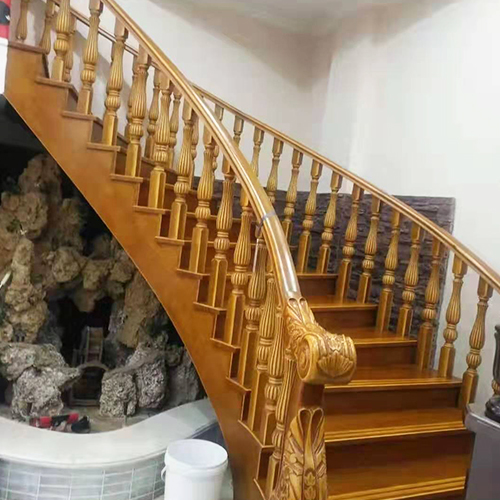 江西贛州實木樓梯廠家工程案例4