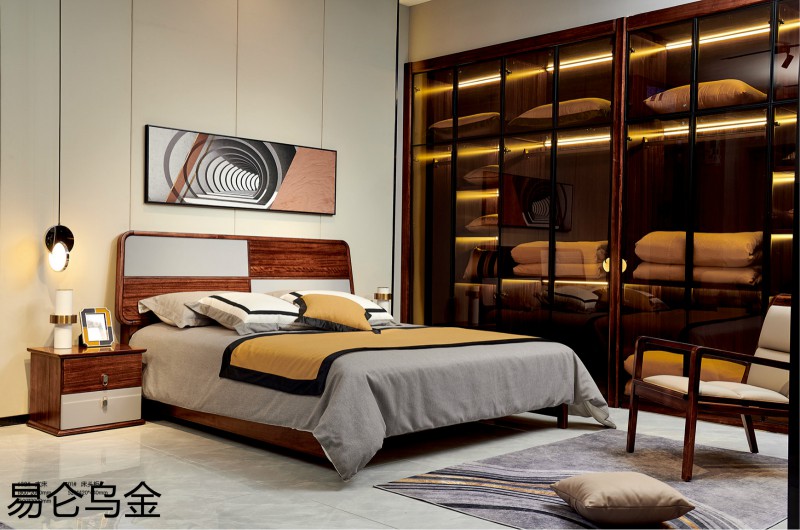 易侖烏金現(xiàn)代簡(jiǎn)約中式烏金木家具27