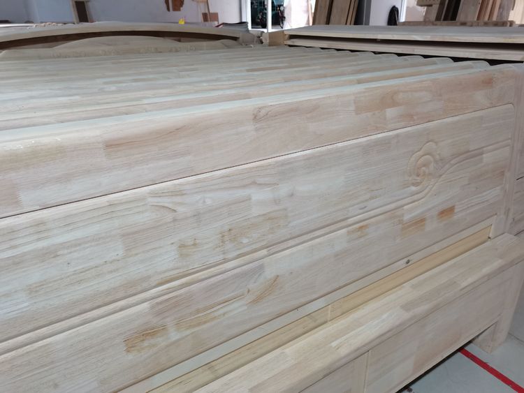 南康光明白坯實木床家具加工市場展廳實拍