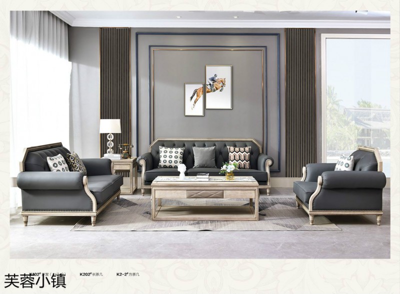 芙蓉小鎮現代輕奢美式櫻桃木家具4