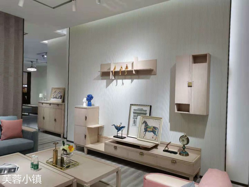 芙蓉小鎮現代輕奢美式櫻桃木家具展廳實拍8