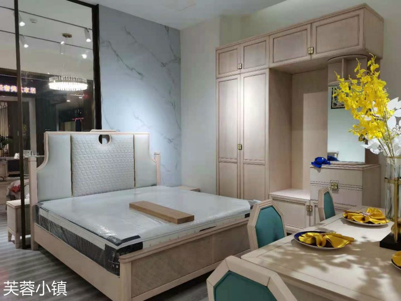 芙蓉小鎮現代輕奢美式櫻桃木家具展廳實拍17