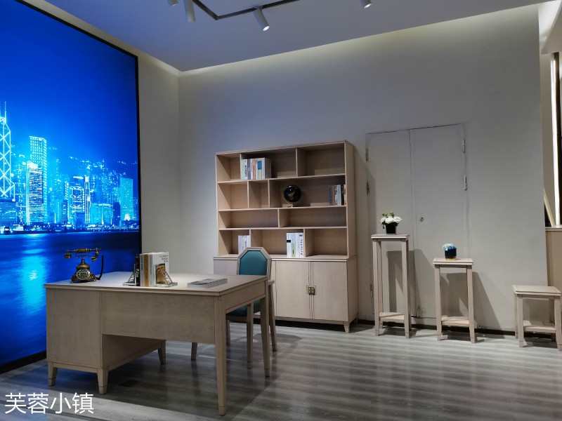 芙蓉小鎮現代輕奢美式櫻桃木家具展廳實拍23