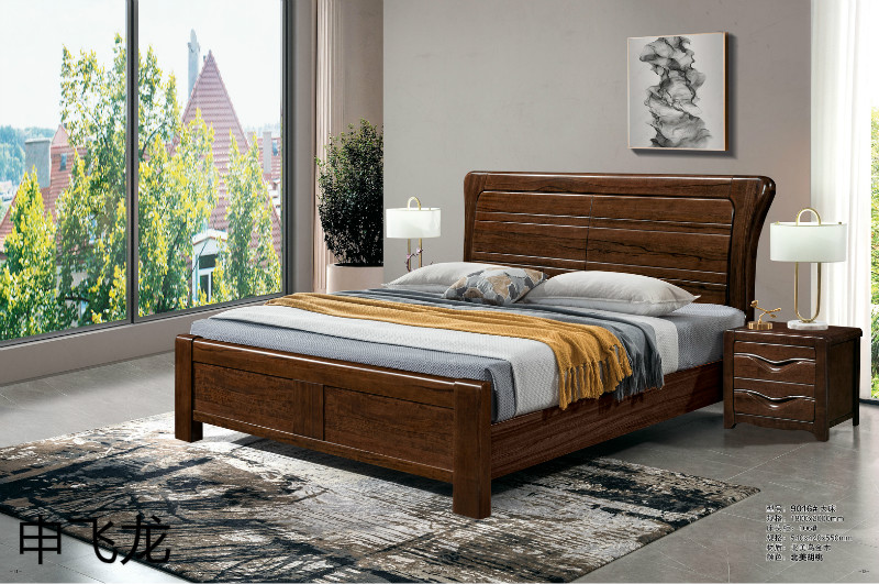 江西南康申飛龍烏金木床5