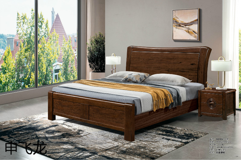 江西南康申飛龍烏金木床6