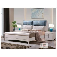 南康實木床廠家,江西輕奢/北歐/壓紋/香檳+白實木床廠家,百匯家具,贛州澤航家具有限公司