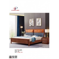 南康極簡輕奢網紅爆款單品床,江西冬夏兩用實木軟包床廠家,康寶居家具,眾祥木業,唐風美韻家具