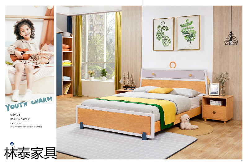 林泰家具&middot;清晨品牌兒童橡木套房家具9