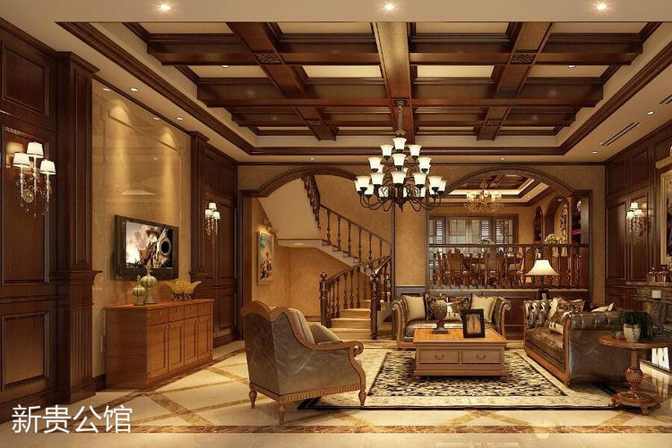 新貴公館，廣東原木全屋定制品牌，江西整木定制，贛州定制家具，南康實木定制廠家圖片3