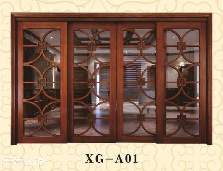 高端實木推拉門定制廠家，新貴公館，廣東原木全屋定制品牌，江西整木定制，贛州定制家具，南康實木定制廠家圖片