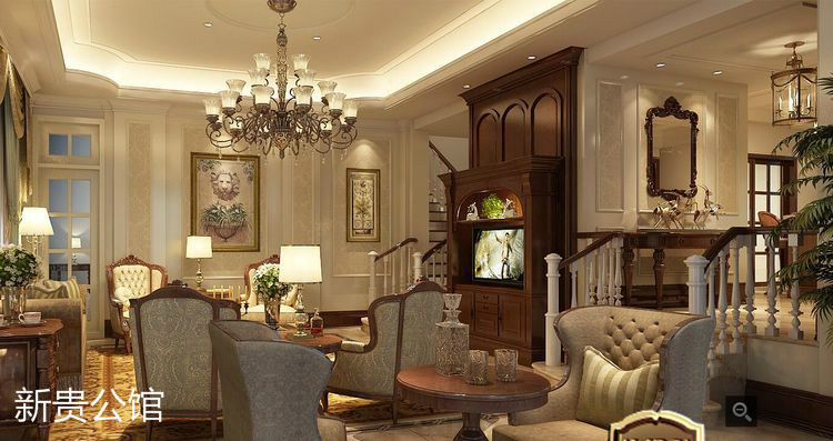 新貴公館，廣東原木全屋定制品牌，江西整木定制，贛州定制家具，南康實木定制廠家圖片6