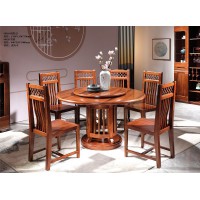 益木春虎斑木9801#圓餐桌