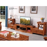 益木春烏金木1820#伸縮電視柜